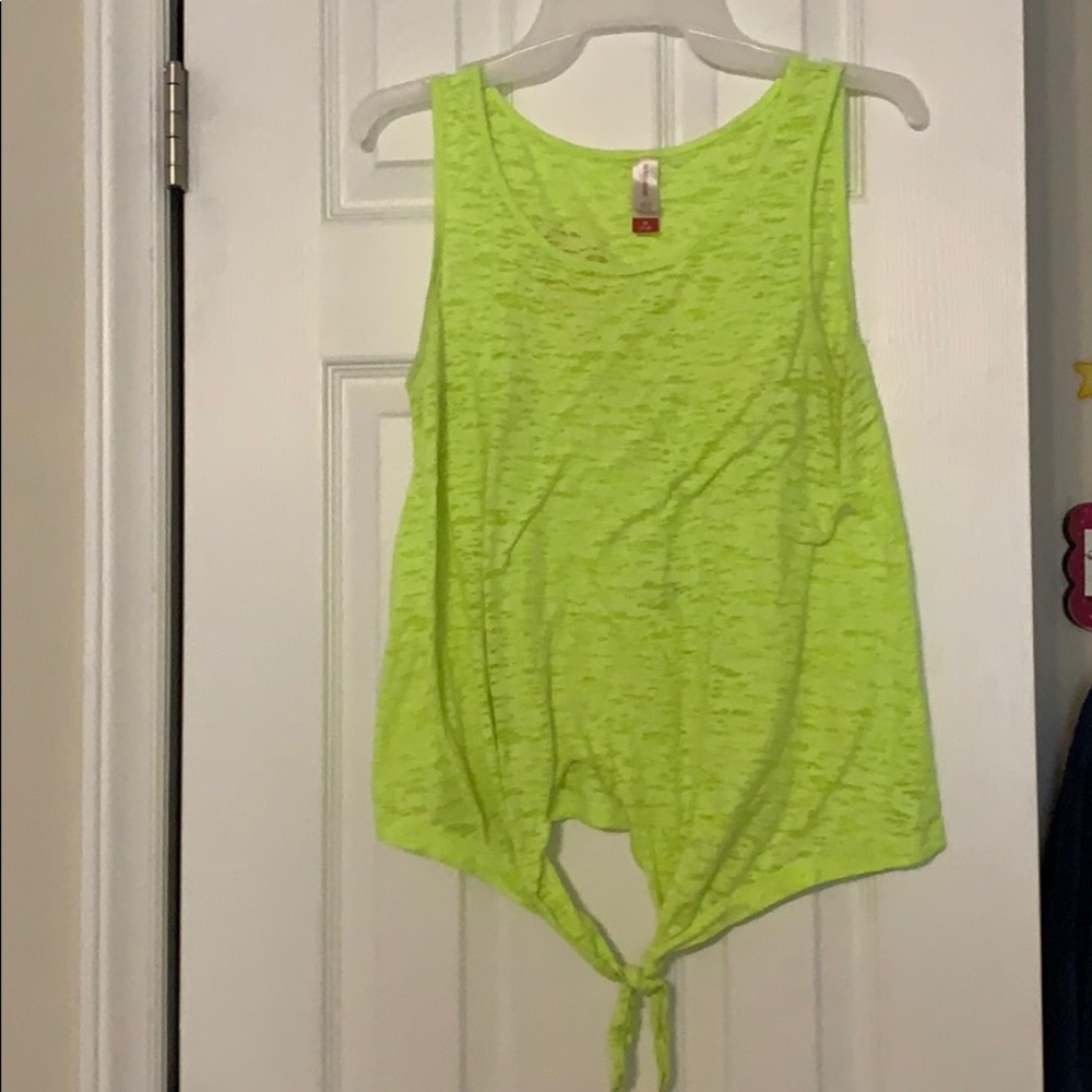 Neon Tie Front T-shirt